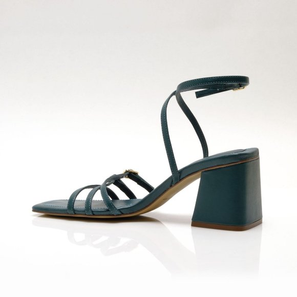 🎉LAST CHANCE🎉 FREE PEOPLE Niki Strappy Heel / Oasis Teal - Picture 2 of 7